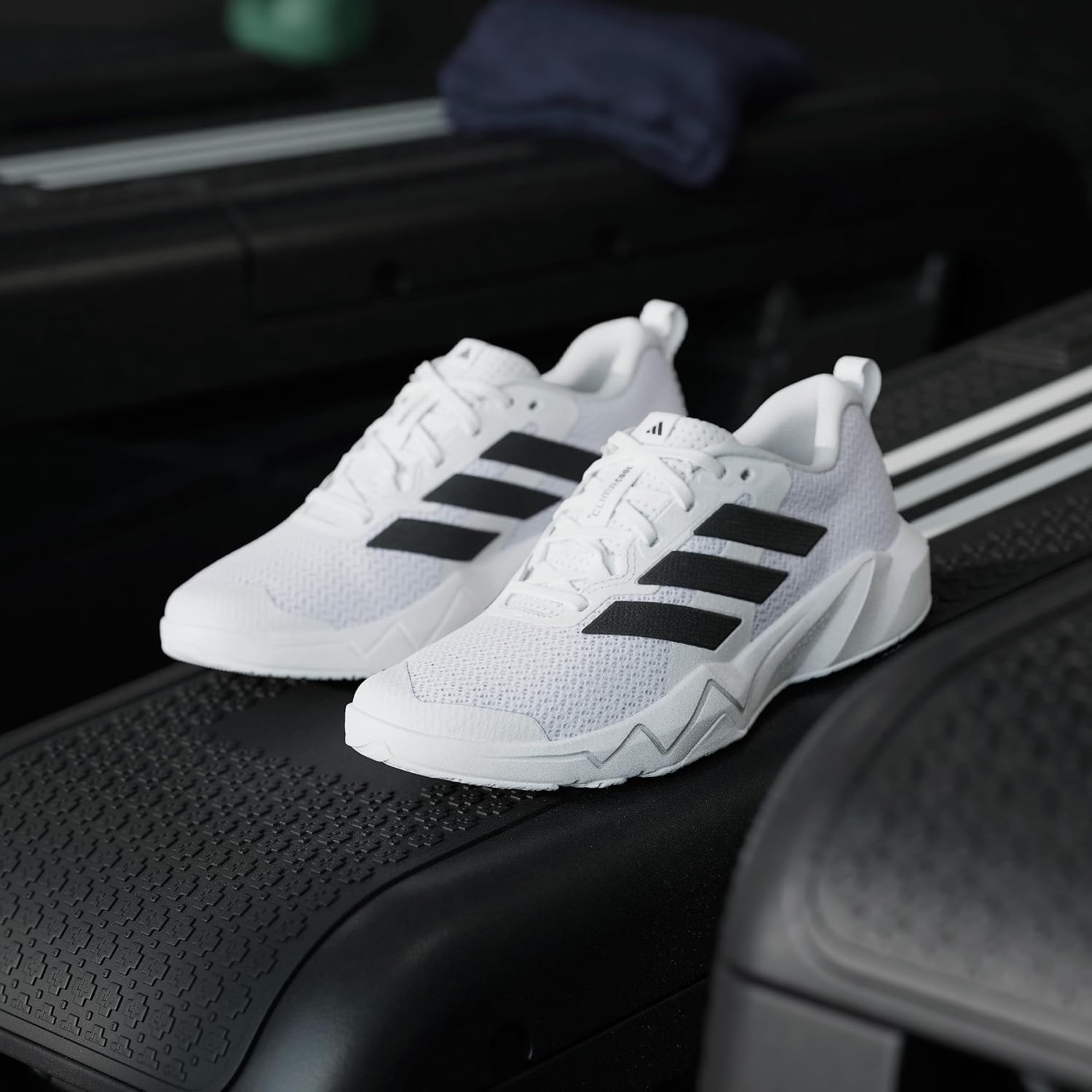 image:imageadidas Womens Rapidmove Go Training Sneakers Shoes PinkWhiteBlackSilver Metallic