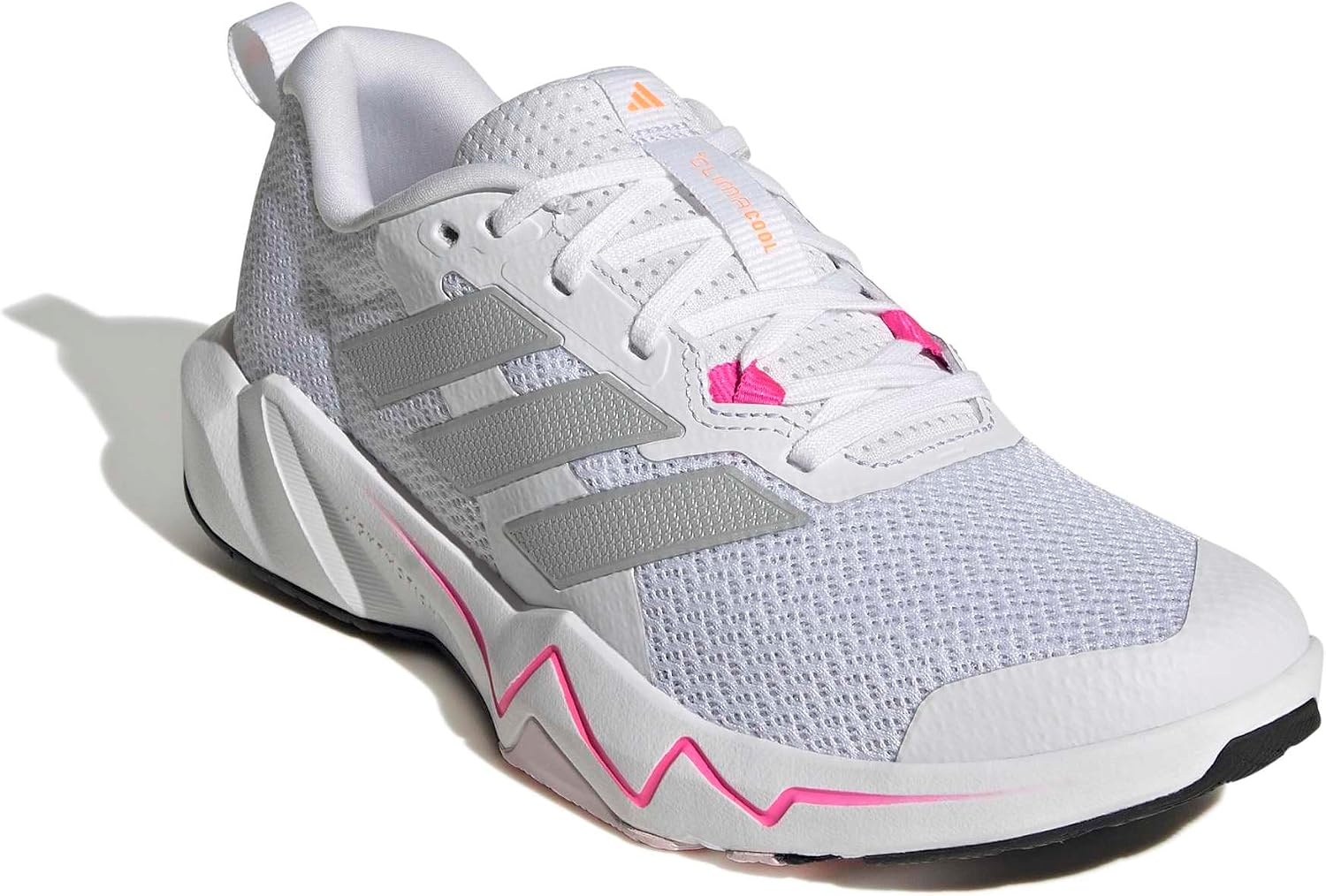 image:imageadidas Womens Rapidmove Go Training Sneakers Shoes PinkWhiteSilver MetallicLucid Pink