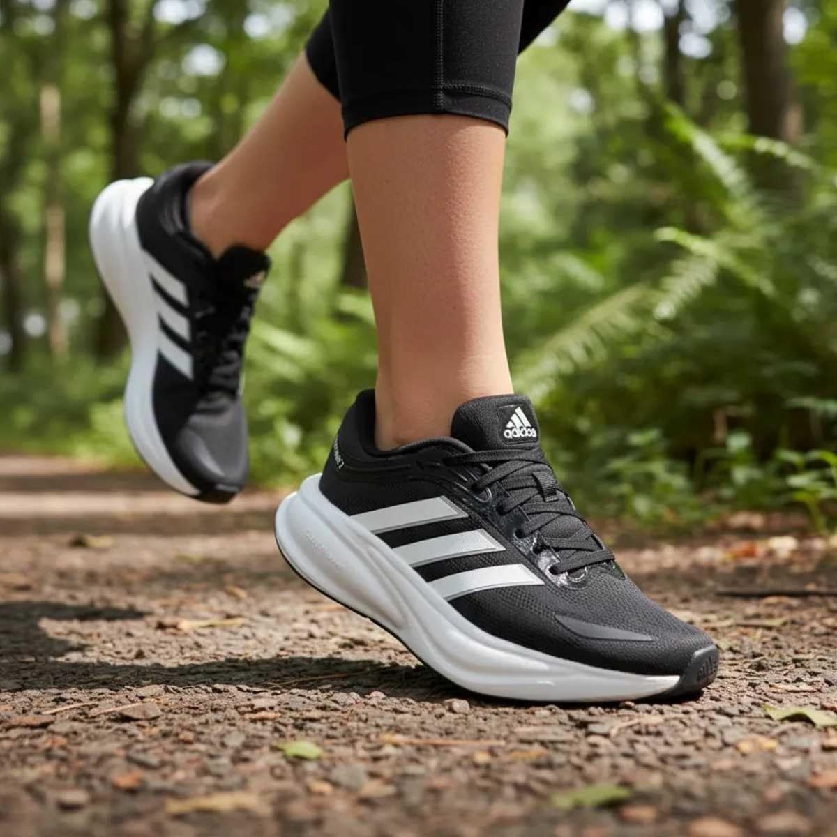 image:imageadidas Womens Response 2 Running ShoeBlackSilver Met