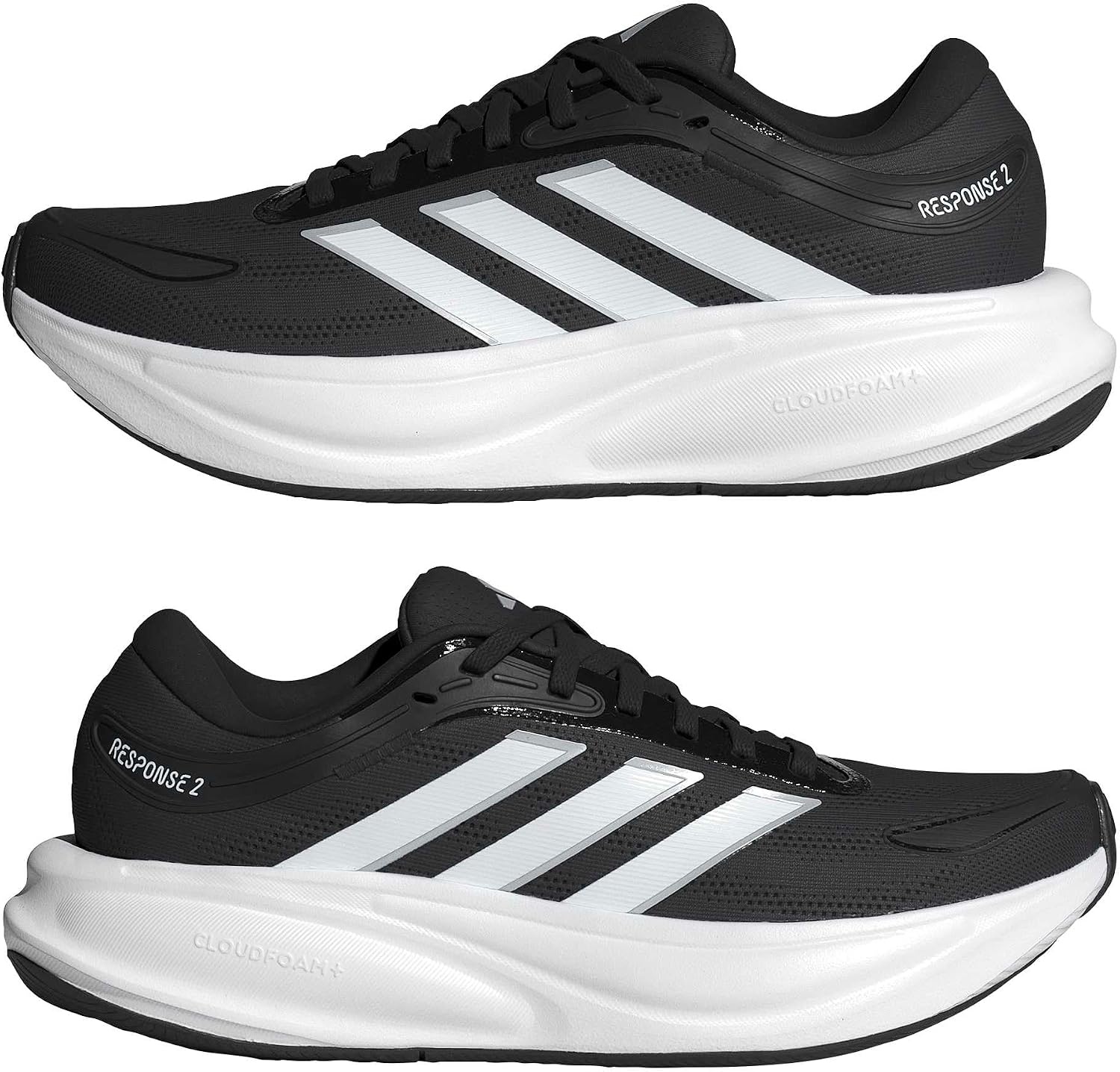 image:imageadidas Womens Response 2 Running ShoeBlackSilver MetallicBlack