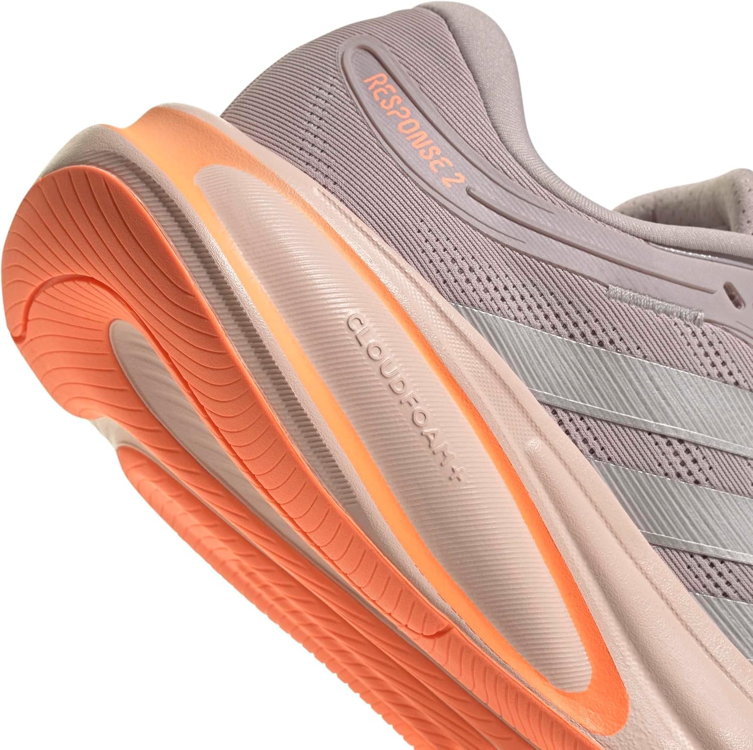 image:imageadidas Womens Response 2 Running ShoeIce PurpleSilver MetallicBeam Orange