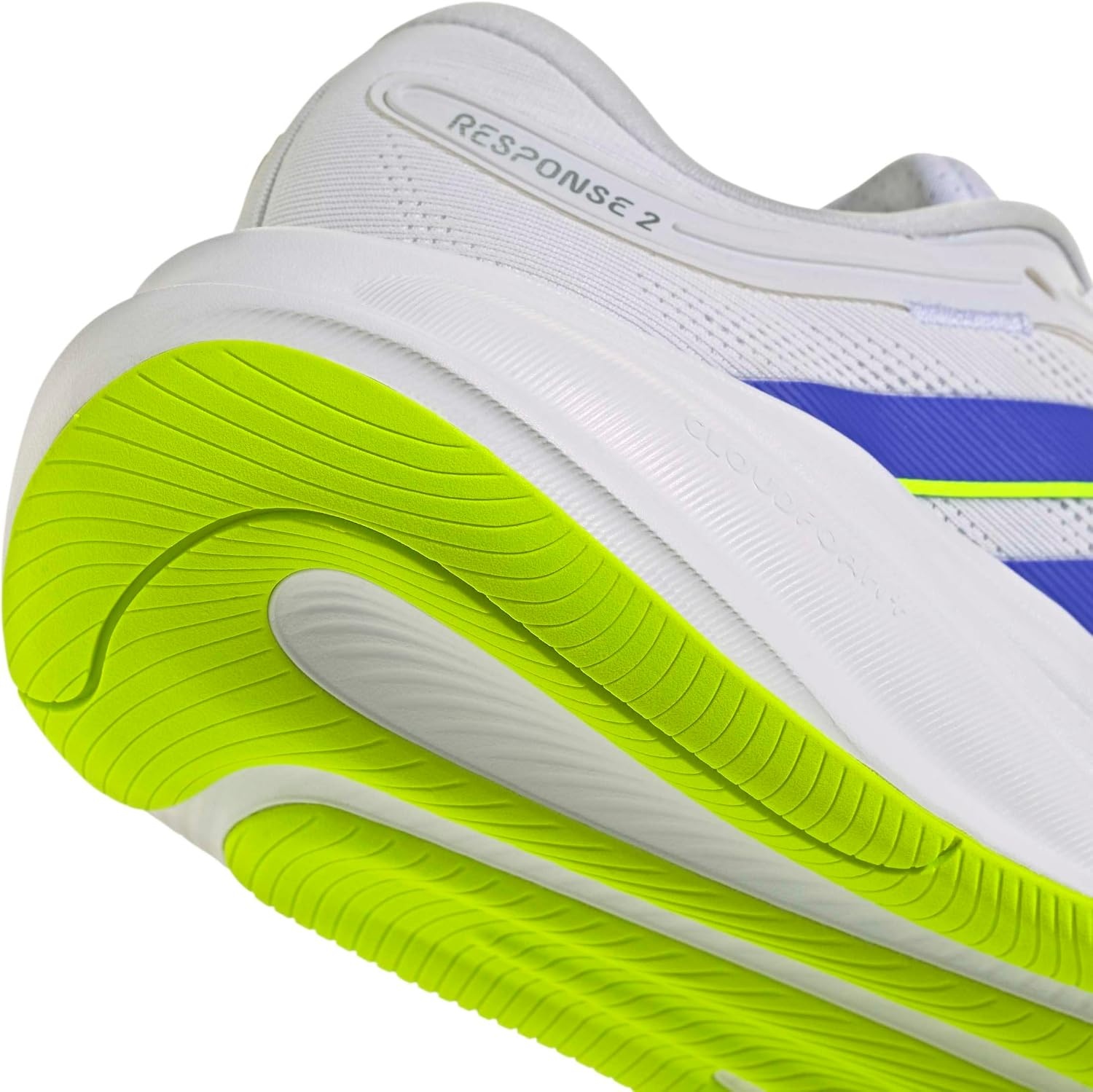 image:imageadidas Womens Response 2 Running ShoeWhiteCobalt BlueLucid Lemon