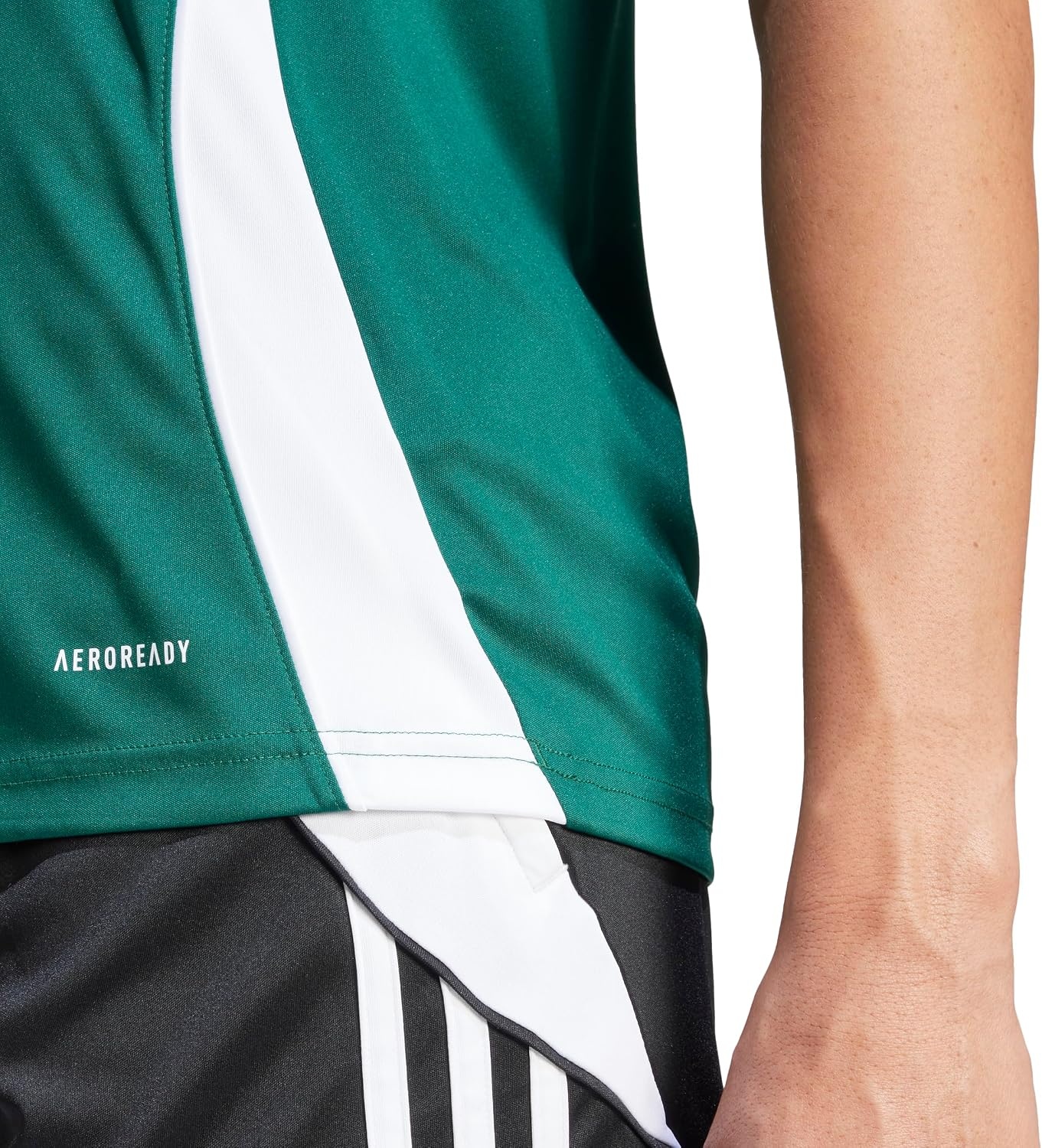 image:imageadidas Womens Tiro 24 JerseyDark GreenWhite
