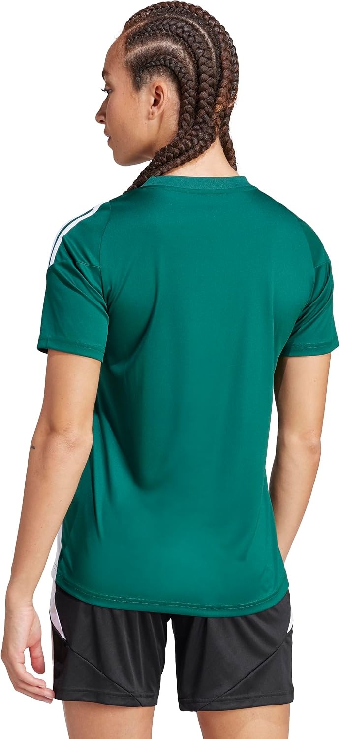 image:imageadidas Womens Tiro 24 JerseyTeam Dark GreenWhite