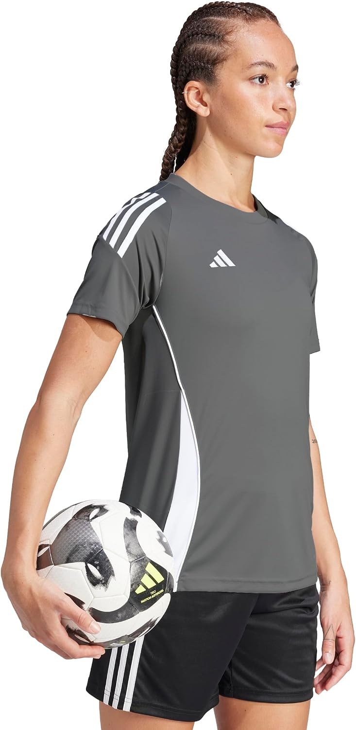 image:imageadidas Womens Tiro 24 JerseyTeam Mid GreyWhite