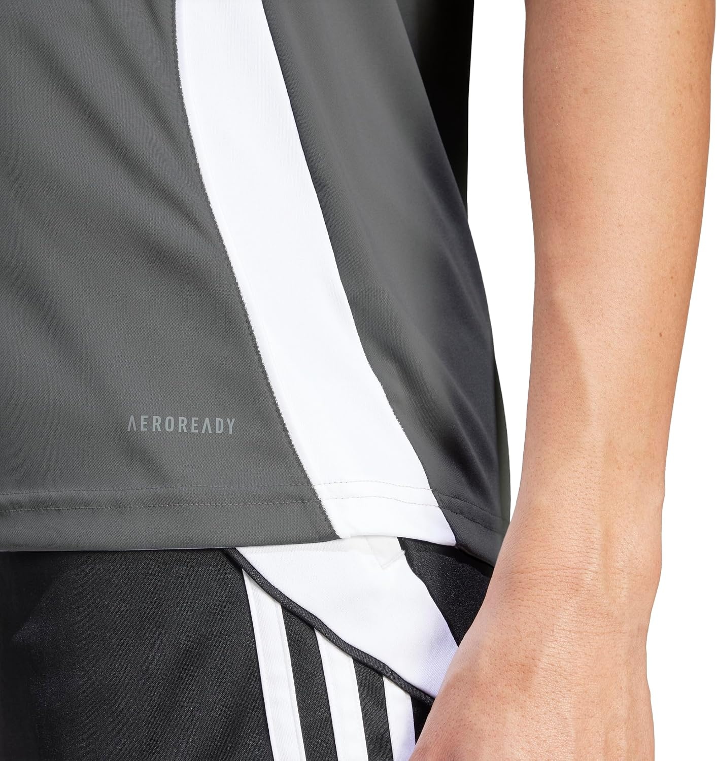 image:imageadidas Womens Tiro 24 JerseyTeam Mid GreyWhite
