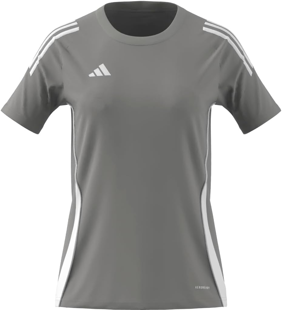 image:imageadidas Womens Tiro 24 JerseyTeam Mid GreyWhite