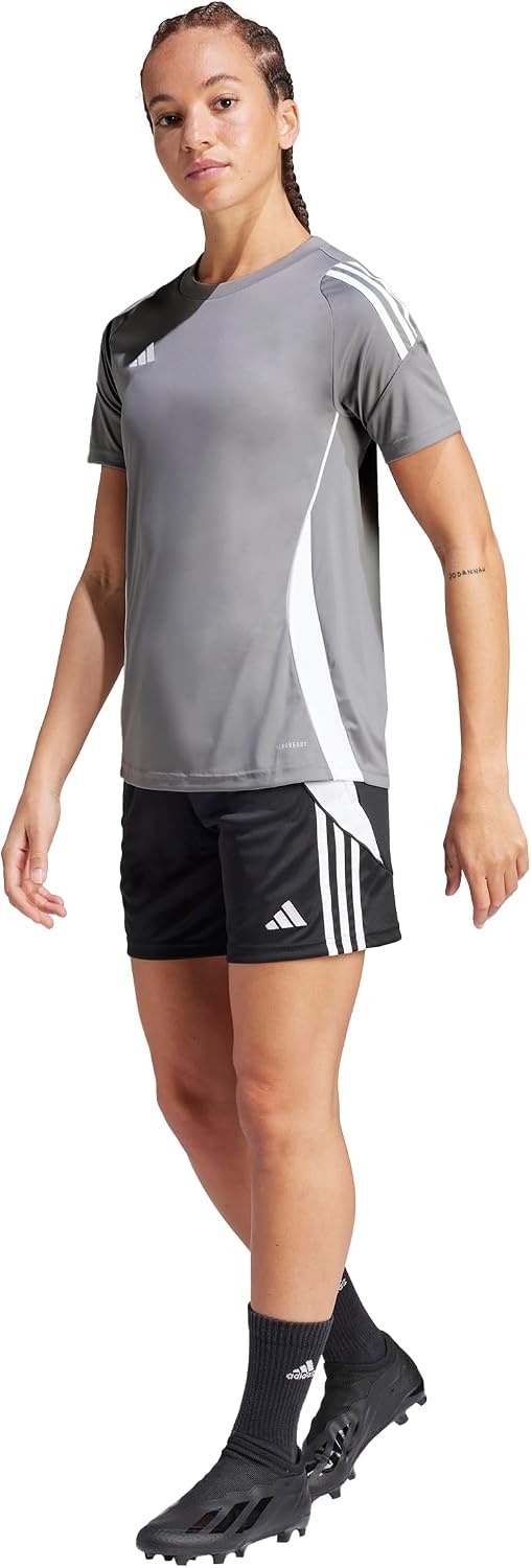 image:imageadidas Womens Tiro 24 JerseyTeam Mid GreyWhite