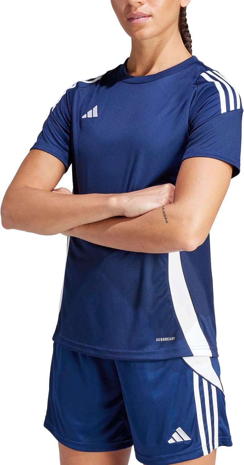 image:imageadidas Womens Tiro 24 JerseyTeam Navy BlueWhite