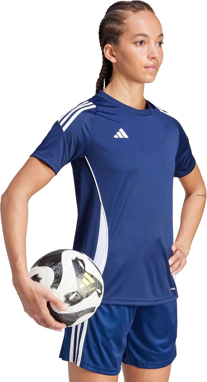 image:imageadidas Womens Tiro 24 JerseyTeam Navy BlueWhite