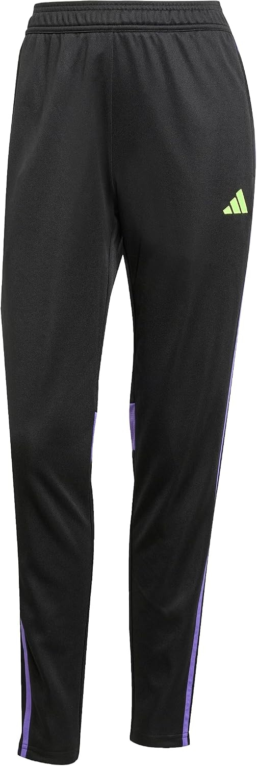 image:imageadidas Womens Tiro 25 Essentials Tracksuit Bottoms Soccer Cleats BlackBlackPurple RushLucid Lemon
