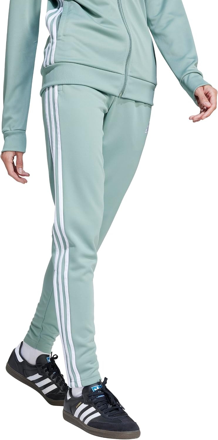 image:imageadidas Womens Tiro 25 Essentials Tracksuit Bottoms Soccer Cleats BlackSilver GreenWhite