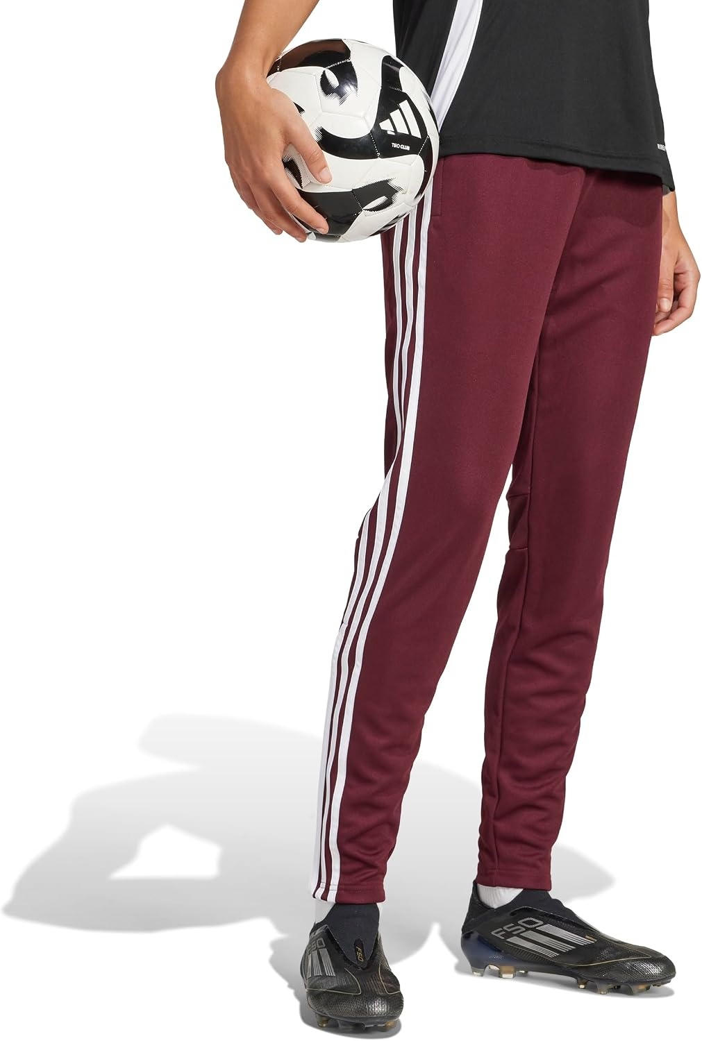 image:imageadidas Womens Tiro 25 Essentials Tracksuit Bottoms Soccer Cleats BlackTeam MaroonWhite