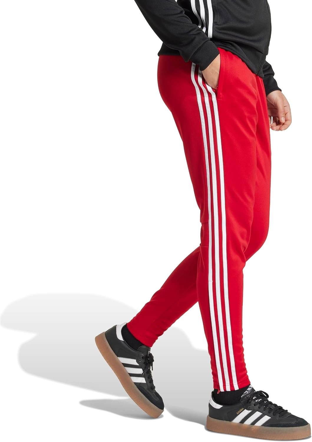 image:imageadidas Womens Tiro 25 Essentials Tracksuit Bottoms Soccer Cleats BlackTeam Power Red White