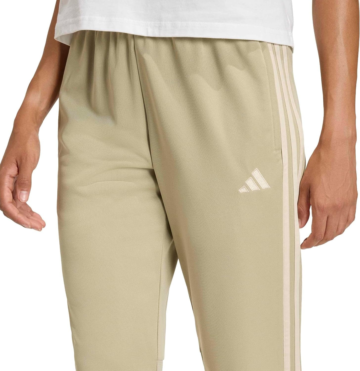 image:imageadidas Womens Tiro 25 Essentials Tracksuit Bottoms Soccer Cleats BlackWonder CargoCrystal Linen