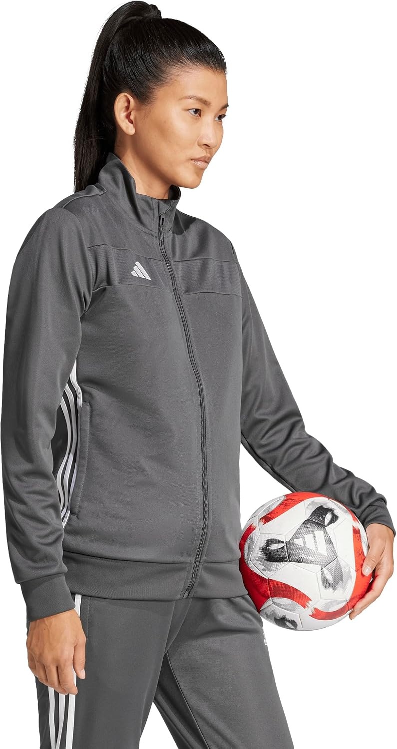 image:imageadidas Womens Tiro Essentials Training Track TopGrey SixWhite