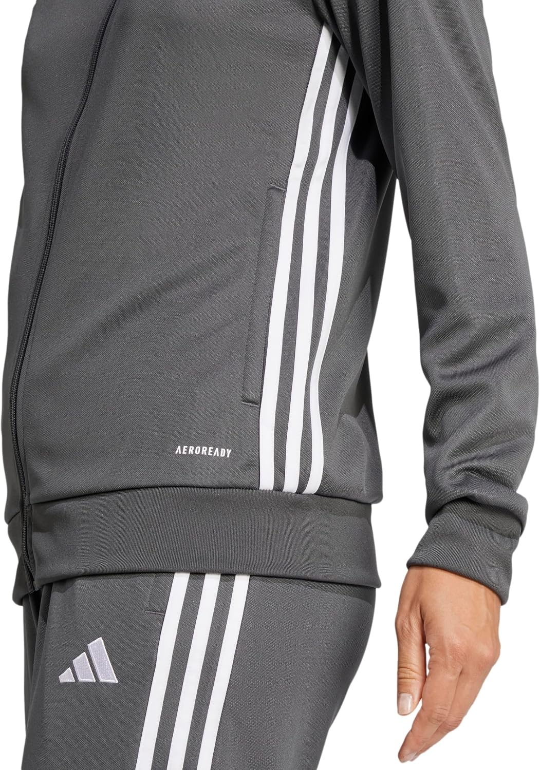image:imageadidas Womens Tiro Essentials Training Track TopGrey SixWhite