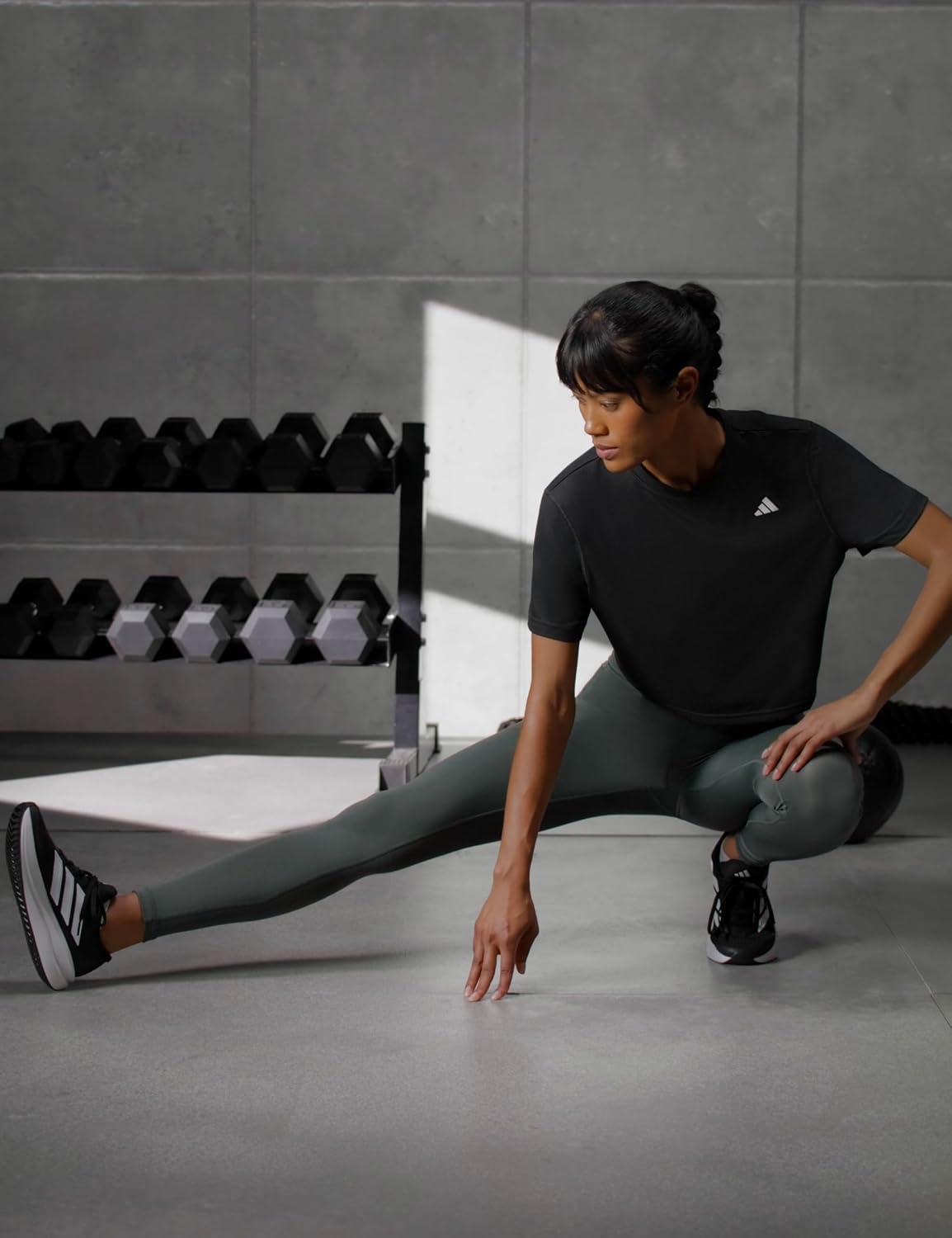 image:imageadidas Womens Train Essentials Boxy TshirtBlack