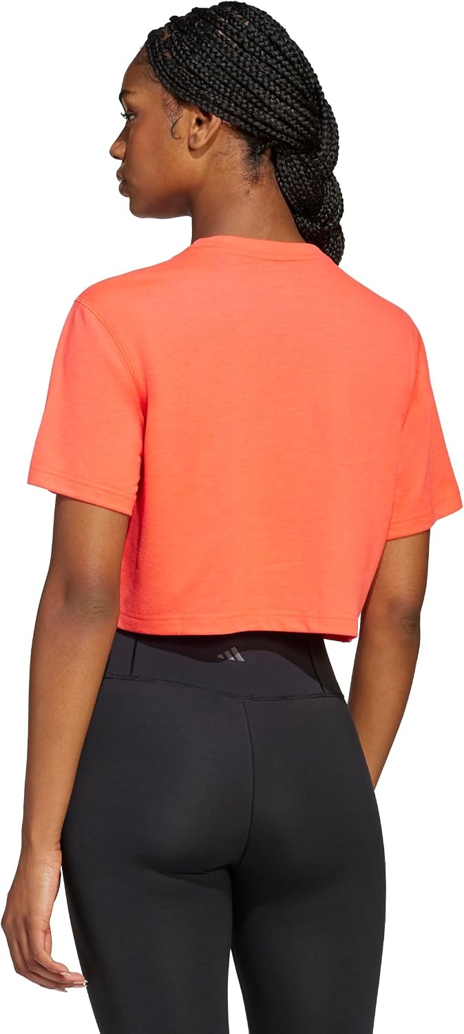 image:imageadidas Womens Train Essentials Boxy TshirtLucid Red