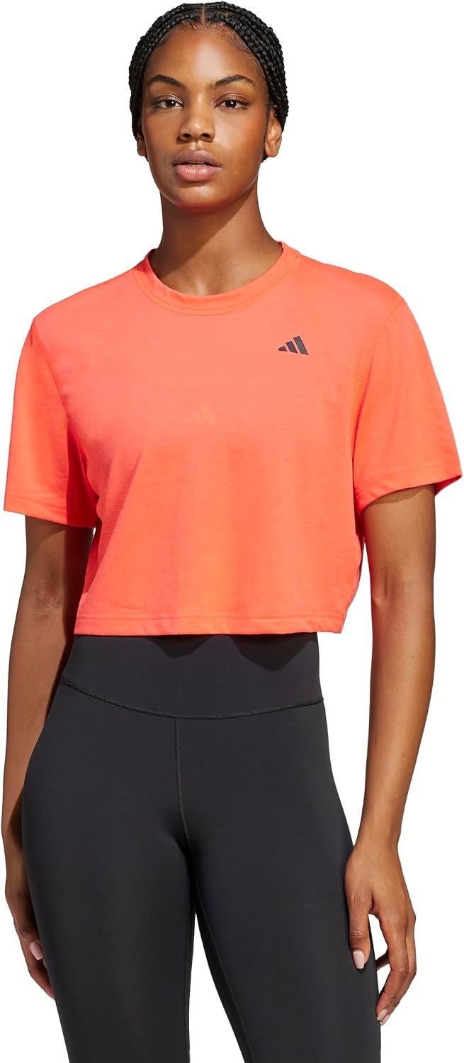 image:imageadidas Womens Train Essentials Boxy TshirtLucid Red