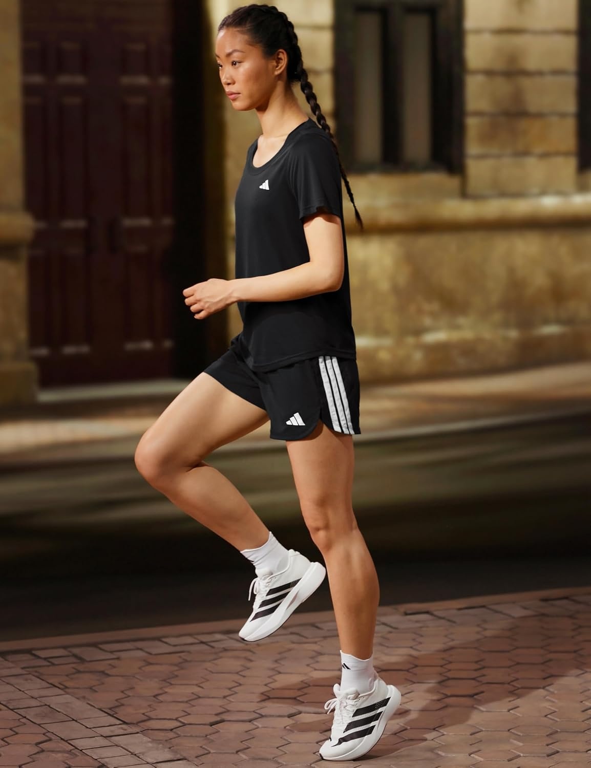 image:imageadidas Womens adiZero Pacer RunningWhiteBlackCrystal White