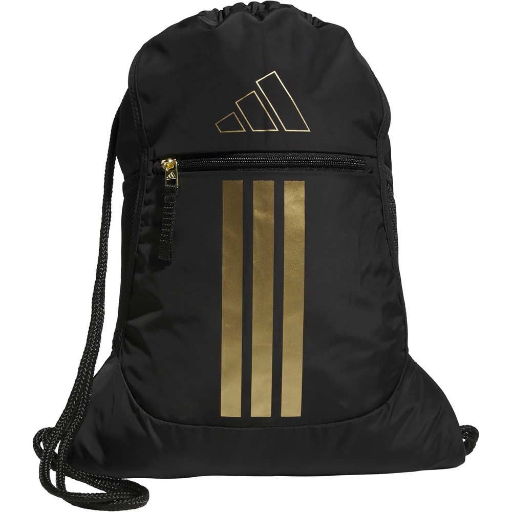 image:imageadidas Alliance Sackpack  Drawstring Backpack for Sports Small Gym Bag Black3 OSFABlackGold Metallic3