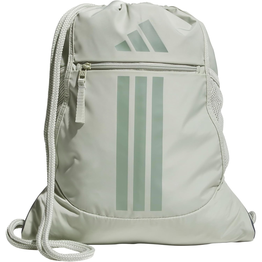 image:imageadidas Alliance Sackpack Drawstring Backpack for Sports Small Gym Bag Black3 OSFAHalo GreenSilver Green3