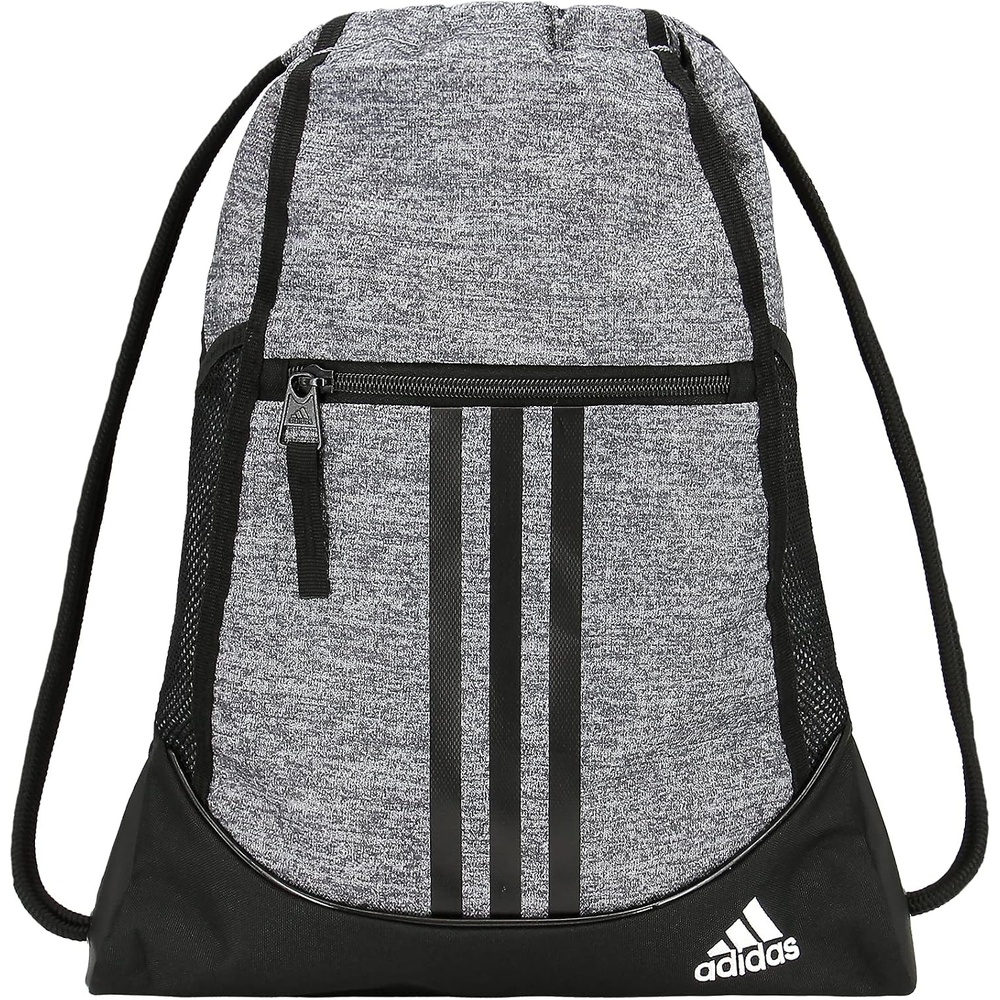 image:imageadidas Alliance Sackpack  Drawstring Backpack for Sports Small Gym Bag Black3 OSFAJersey Onix GreyBlackWhite2