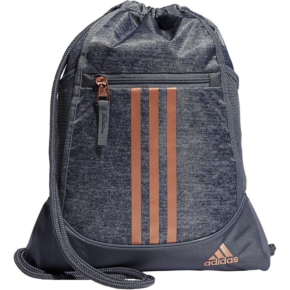 image:imageadidas Alliance Sackpack Drawstring Backpack for Sports Small Gym Bag Black3 OSFAJersey Onix GreyRose Gold2