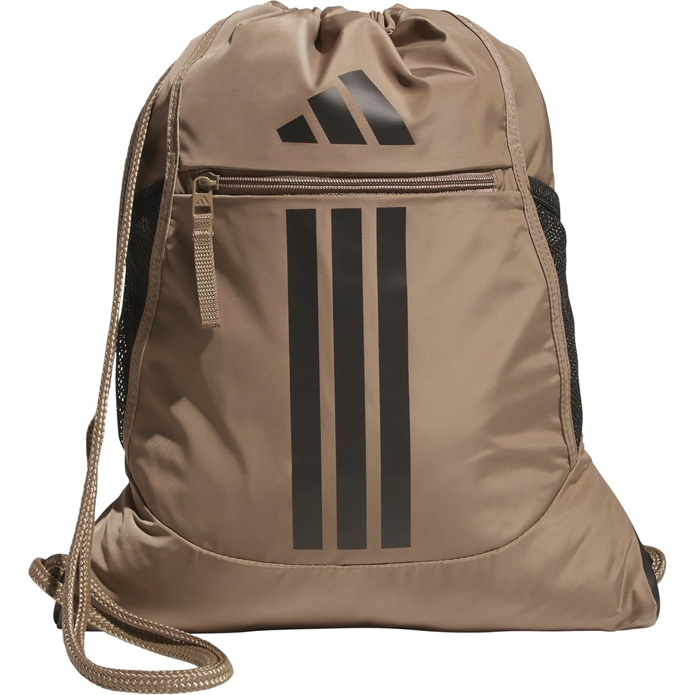 image:imageadidas Alliance Sackpack Drawstring Backpack for Sports Small Gym Bag Black3 OSFAKhaki SixBlack3