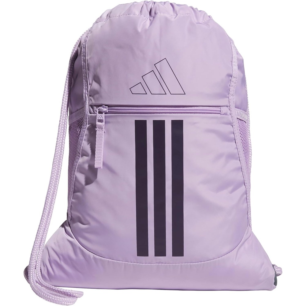 image:imageadidas Alliance Sackpack  Drawstring Backpack for Sports Small Gym Bag Black3 OSFAPowder Plum PurpleAurora Plum Purple3