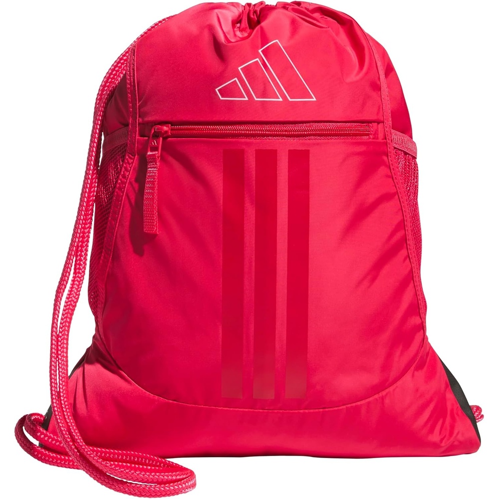 image:imageadidas Alliance Sackpack Drawstring Backpack for Sports Small Gym Bag Black3 OSFAPower PinkWhite3