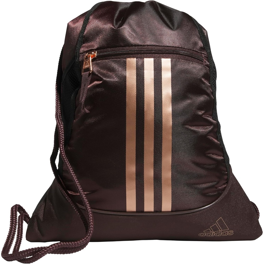 image:imageadidas Alliance Sackpack  Drawstring Backpack for Sports Small Gym Bag Black3 OSFAShadow BrownRose Gold2