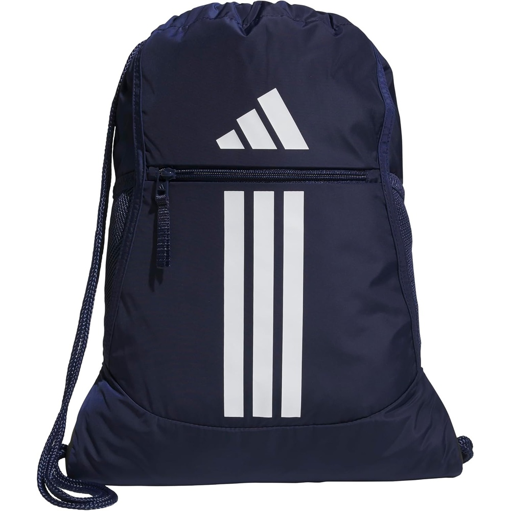 image:imageadidas Alliance Sackpack  Drawstring Backpack for Sports Small Gym Bag Black3 OSFATeam Navy Blue 23
