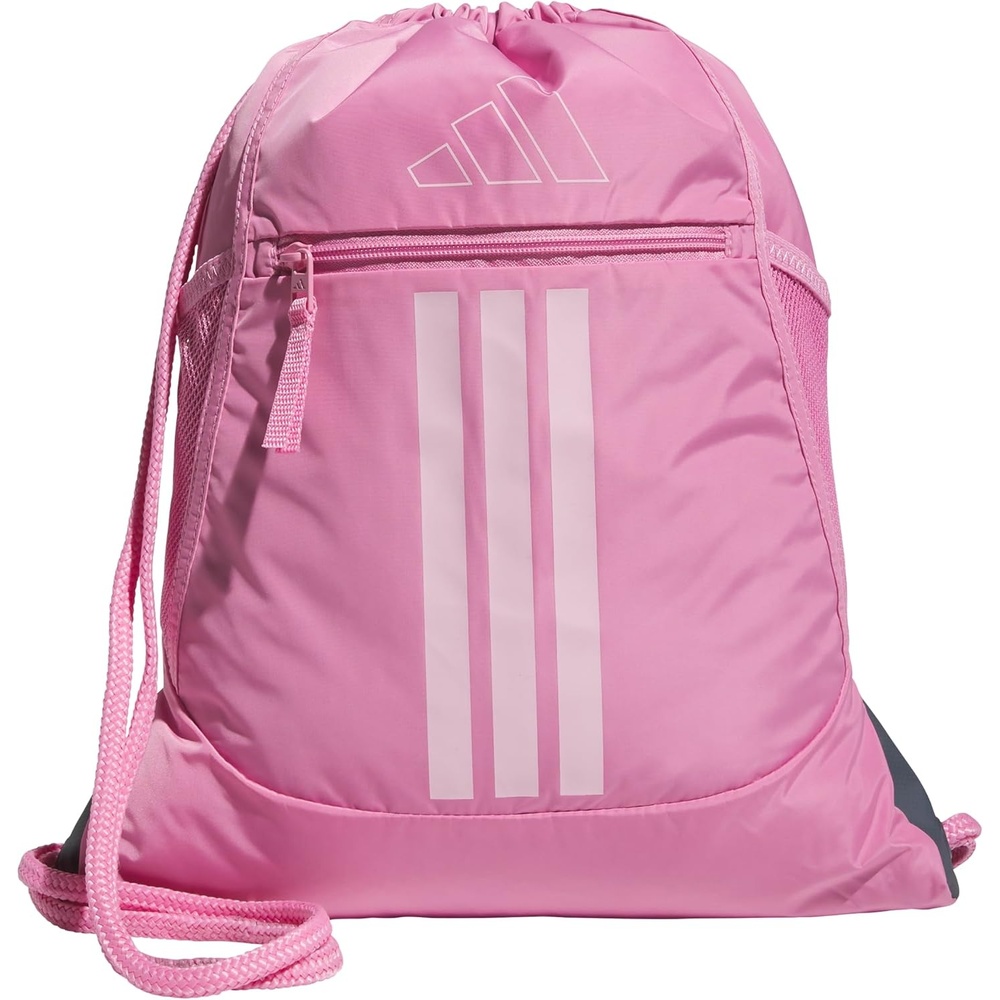 image:imageadidas Alliance Sackpack  Drawstring Backpack for Sports Small Gym Bag Black3 OSFATropic BloomClear Pink3