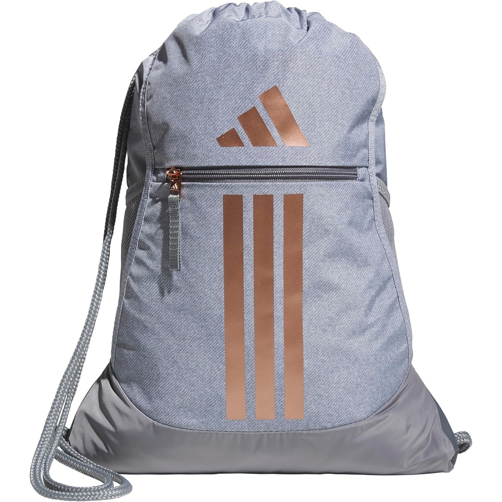 image:imageadidas Alliance Sackpack  Drawstring Backpack for Sports Small Gym Bag Black3 OSFATwill GreyRose GoldGrey3
