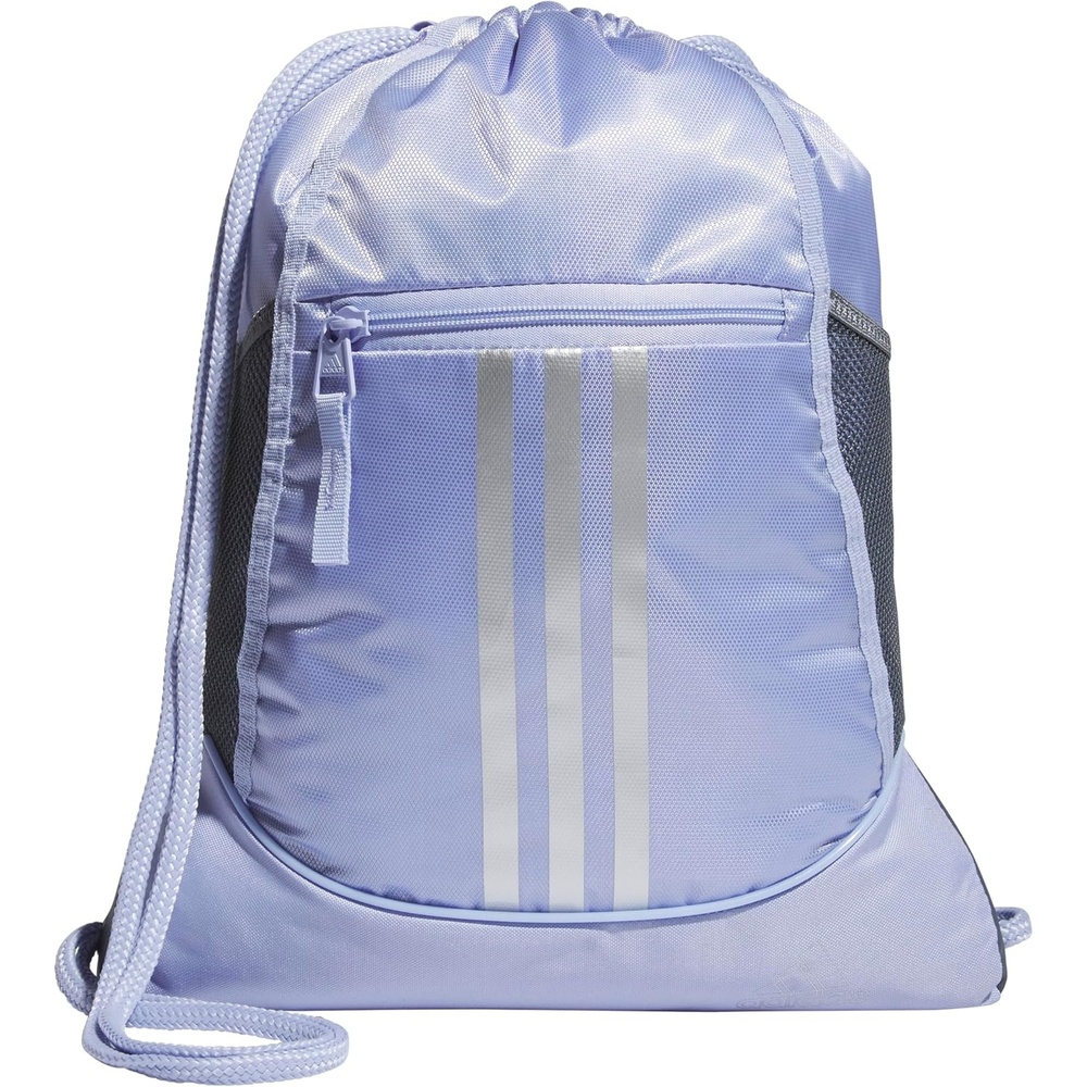 image:imageadidas Alliance Sackpack Drawstring Backpack for Sports Small Gym Bag Black3 OSFAViolet Tone PurpleSilver Metallic2