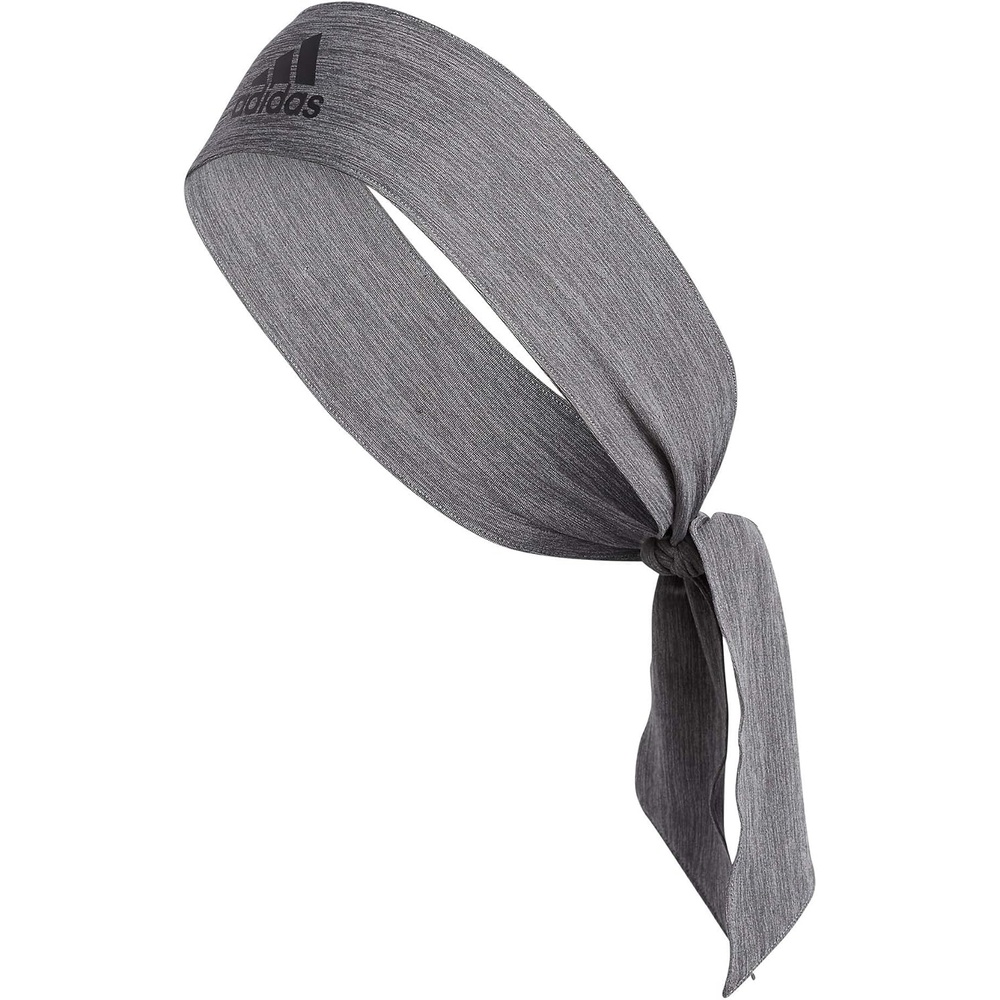 image:imageadidas Alphaskin Tie HeadbandHeather GreyBlackPlus TieTie