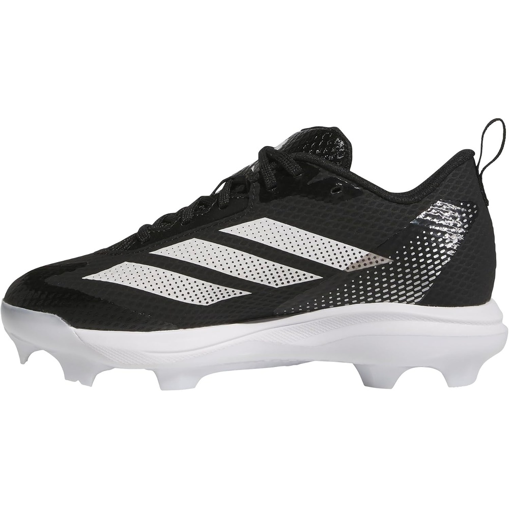 image:imageadidas Boys Adizero Instinct 20 TPU Softball Sneakers Shoes  BlackBlackWhiteSilver Metallic
