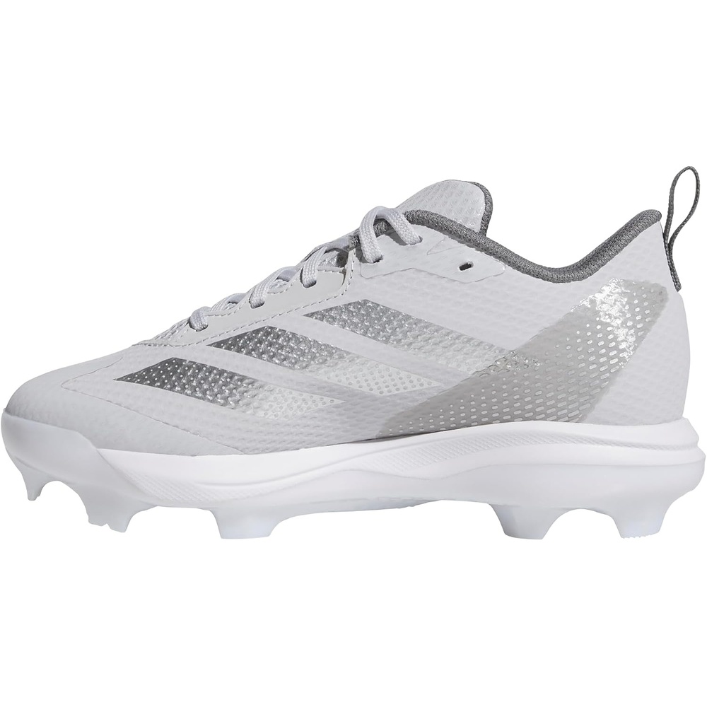 image:imageadidas Boys Adizero Instinct 20 TPU Softball Sneakers Shoes BlackTeam Light GreySilver MetallicTeam Grey