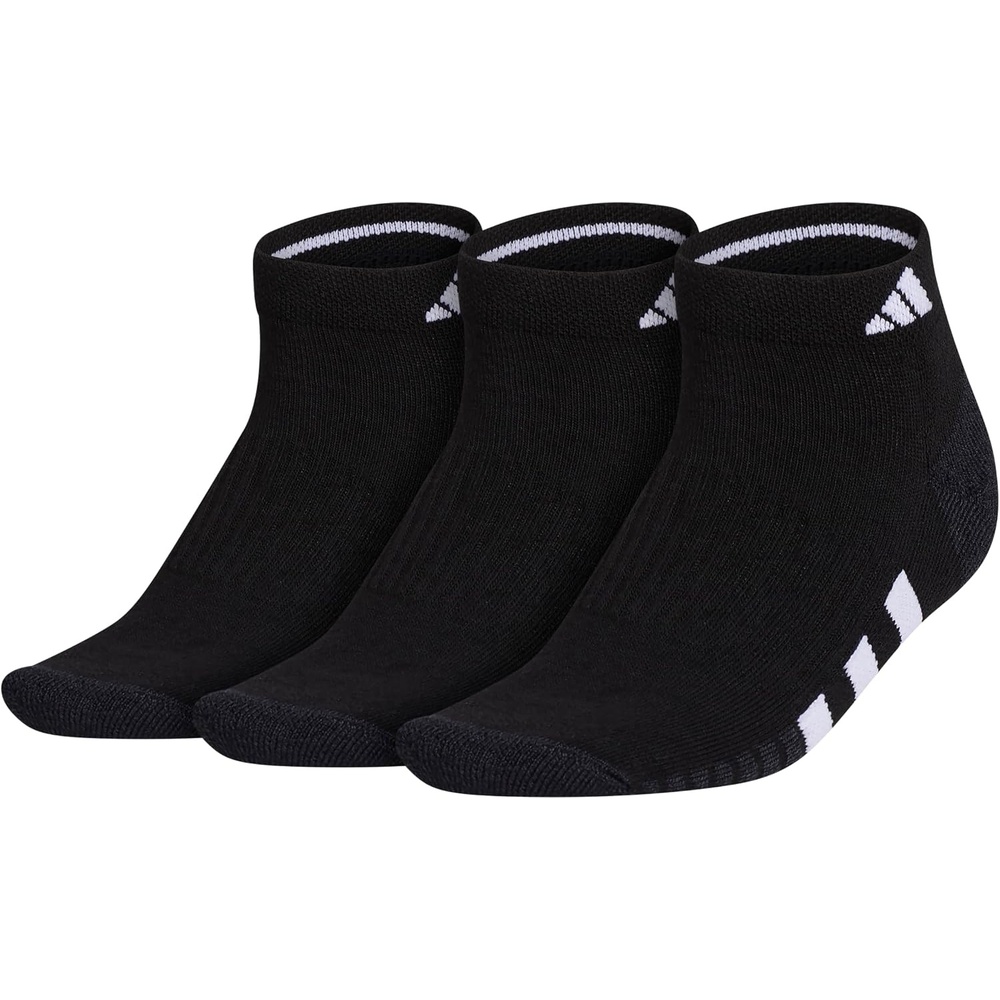 image:imageadidas Cushioned Low Cut Ankle Socks 3Pairs Durable amp Comfortable 3Pack Targeted Cushioning Arch Support Breathable MoistureWicking Reinforced Heel amp Toe AllDay ComfortBlackNight GreyWhite30Low Cut