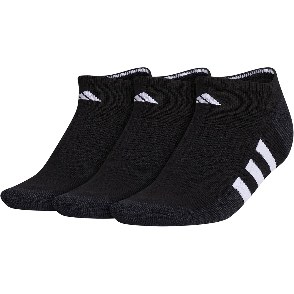 image:imageadidas Cushioned Low Cut Ankle Socks 3Pairs Durable amp Comfortable 3Pack Targeted Cushioning Arch Support Breathable MoistureWicking Reinforced Heel amp Toe AllDay ComfortBlackNight GreyWhite30No Show