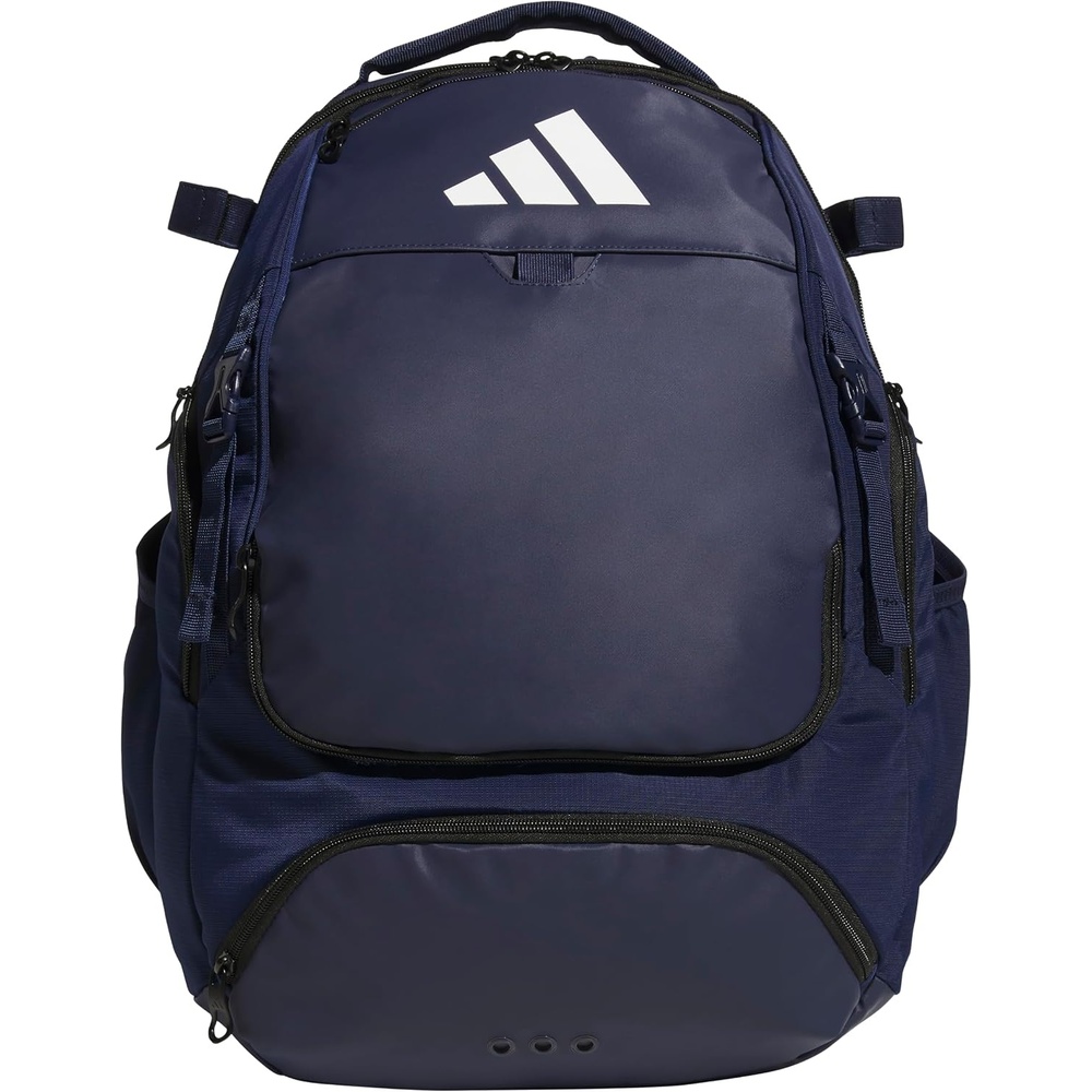 image:imageadidas Dugout Baseball amp Softball Backpack 35L  Hidden Helmet Pouch Adjustable Velcro Bat Straps Fence Hook Glove Straps Game amp Practice ReadyTeam Navy Blue 2