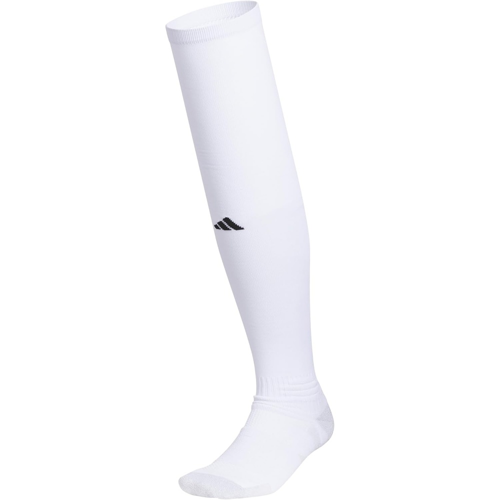 image:imageadidas Dugout OvertheCalf Baseball amp Softball Socks 1 Pair Unisex 1Pack Cushioned Impact Zones Arch amp Ankle Support StayUp Fit LeftRight Fit Game amp Practice ReadyWhiteBlackClear Grey