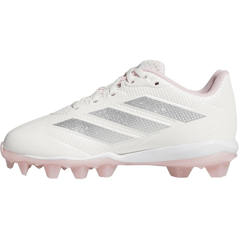 image:imageadidas Kids Adizero Instinct 20 Molded Softball ShoeChalk WhiteSilver MetallicClear Pink