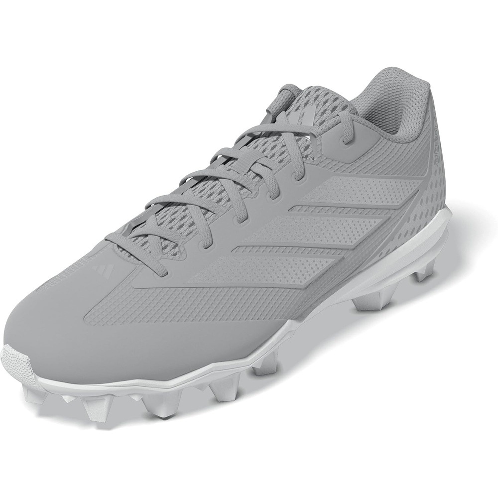 image:imageadidas Mens Adizero Impact 20 Molded Baseball ShoeTeam Light GreySilver MetallicWhite