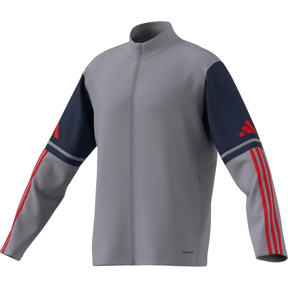 image:imageadidas Mens Squadra 25 Training JacketGlory GreyTeam Navy BluePure Ruby