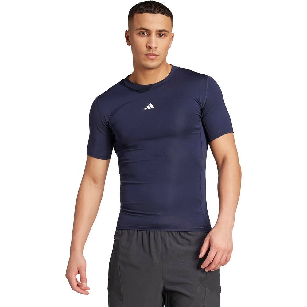 image:imageadidas Mens Techfit Compression Casual Tops Casual BlackLegend Ink