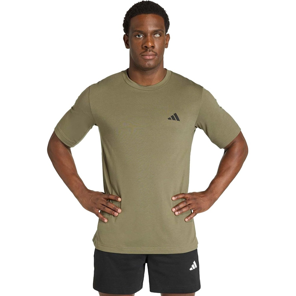 image:imageadidas Mens Workout Essentials Feel Ready TShirtOlive Strata