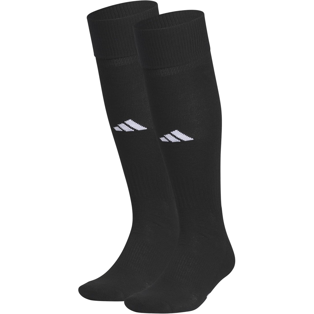 image:imageadidas Rivalry OvertheCalf Soccer Socks 2 Pairs Unisex 2Pack Cushioned Impact Zones Arch amp Ankle Support Secure Compression OverTheCalf Fit Game amp Practice ReadyBlackWhite2